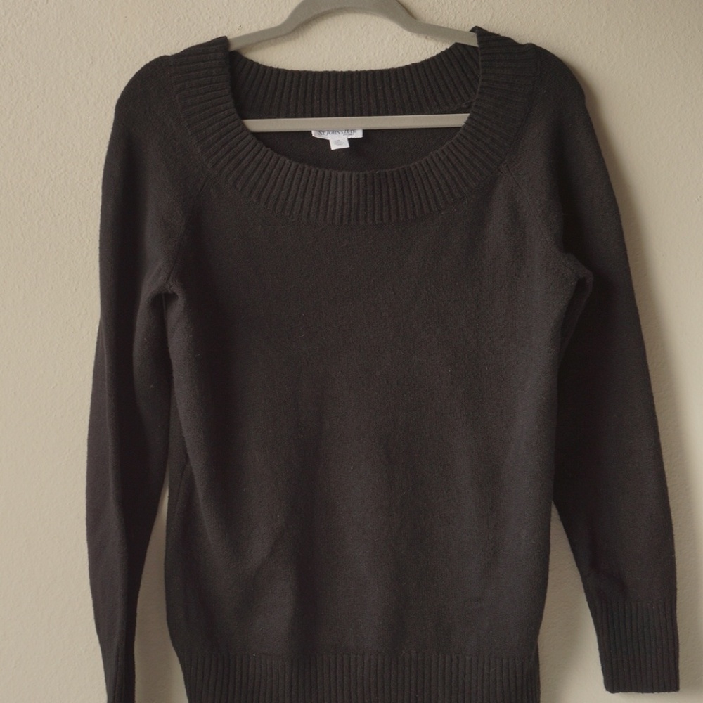 St. John's Bay - Black Crew Neck Sweater